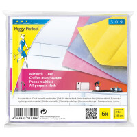 Peggy Perfect Vlies-Allzwecktuch, 6er Pack