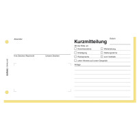 herlitz Formularbuch "Kurzmitteilung", 1 3 A4 quer