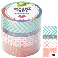 folia Deko-Klebeband Washi-Tape HYGGE, 4er Set
