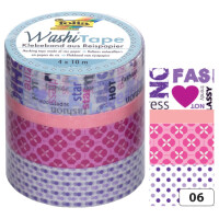 folia Deko-Klebeband Washi-Tape HYGGE, 4er Set