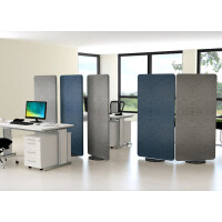 kerkmann Textilwand Stellwandsystem Metropol, drehbar, blau