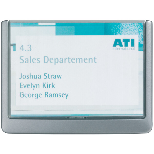 DURABLE T&uuml;rschild CLICK SIGN, (B)149 x (H)105,5 mm, graphit