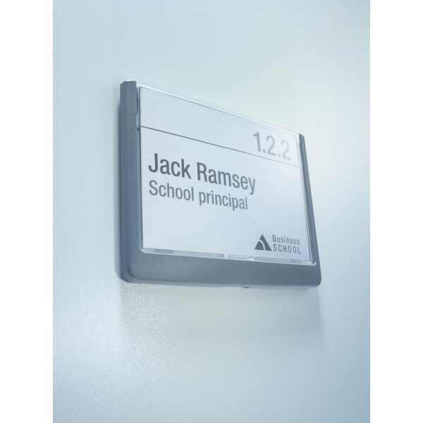 DURABLE T&uuml;rschild CLICK SIGN, (B)149 x (H)105,5 mm, graphit