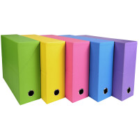 EXACOMPTA Archivbox SALSA, Karton, 90 mm, sortiert