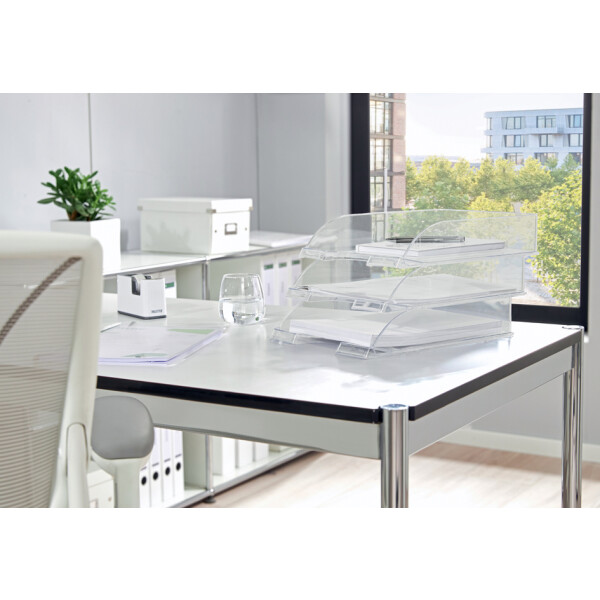LEITZ Briefablage Transparent Plus, DIN A4, glasklar