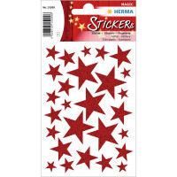 HERMA Weihnachts-Sticker MAGIC "Sterne", glittery