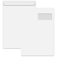 Clairefontaine Versandtaschen C4, 229 x 324 mm, weiß