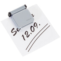 MAUL Magnetclip S, grau, selbstklebend, ablösbar