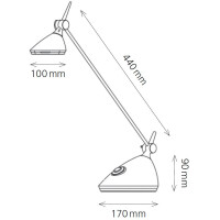 Hansa LED-Tischleuchte Rio, himbeere