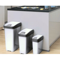 keeeper Abfalleimer "magne", 25 Liter, anthrazit weiß