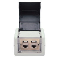 DIGITUS Aufputzrahmen Outdoor, für Keystone Module