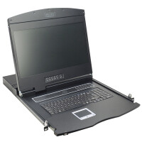 DIGITUS 19" Modulare Konsole, mit KVM-Switch 1-Port