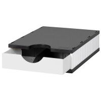 styro Sortierstation styrodoc uno SET, 1 Fach, schwarz grau