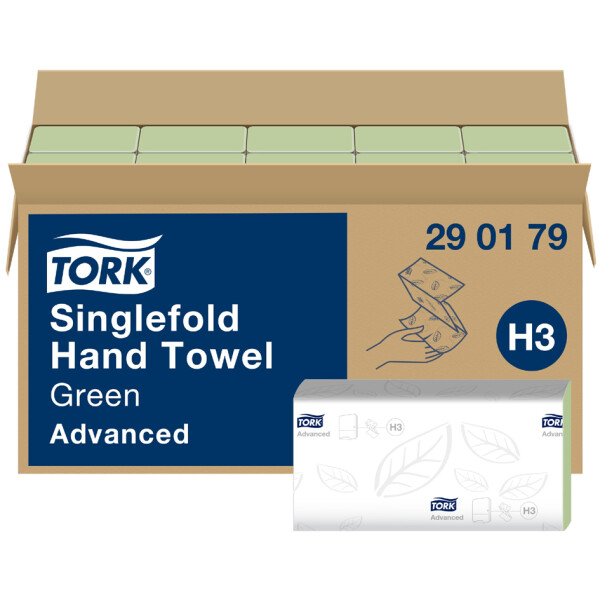 TORK Handtuchpapier, 248 x 230 mm, grün, Z-Falz