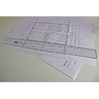 WEDO Lineal, 200 mm, aus Kunststoff, transparent