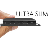 LogiLink Ultra Slim 4K Pro HMDI Splitter, Montagehalterung
