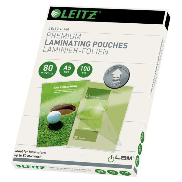 LEITZ Laminierfolientasche iLAM, DIN A4, gl&auml;nzend, 200 mic