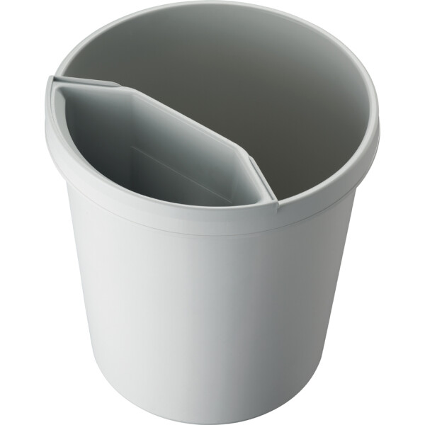 helit Papierkorb "the german", 18 Liter, PE, lichtgrau