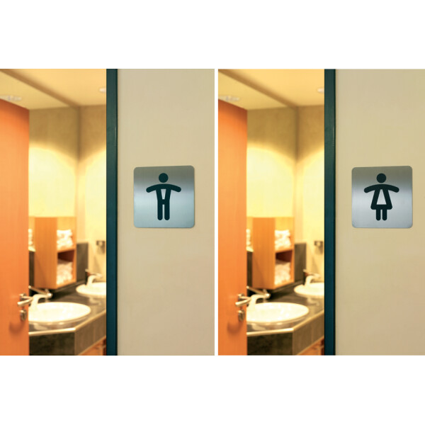 DURABLE Piktogramm PICTO "WC", quadratisch