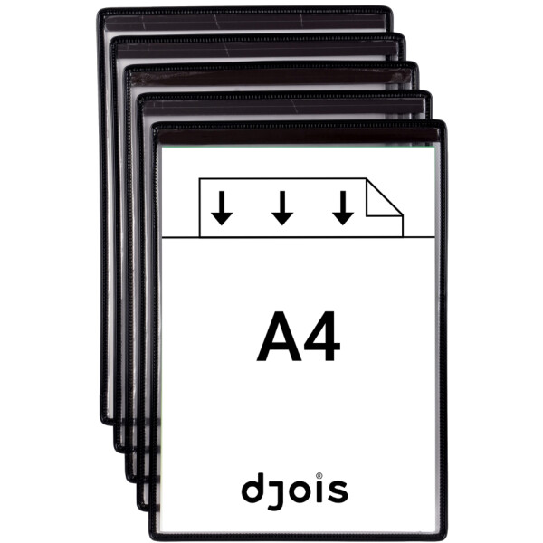 djois by tarifold Magnet-Sichttafel, DIN A4, schwarz