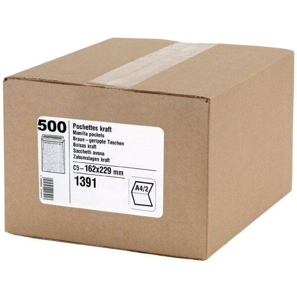 GPV Versandtaschen, C4, 229 x 324 mm, braun, Gewicht: 90 g