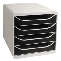 EXACOMPTA Schubladenbox BIG-BOX, 4 Schübe, lichtgrau...