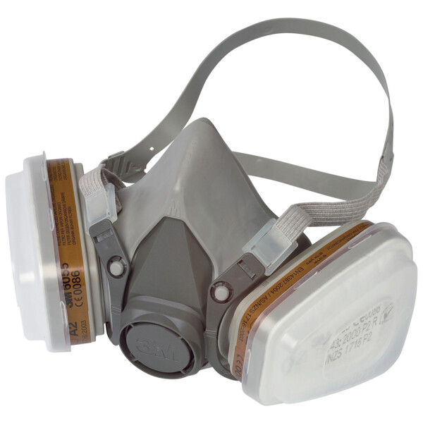 3M Atemschutz Halbmaske mit Wechselfilter 6002C