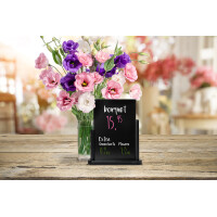 Securit Tischaufsteller ELEGANT, klein, mahagoni