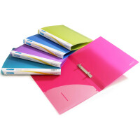 RAPESCO Ringbuch, DIN A4, 2-Ring-Mechanik, 15 mm,transparent