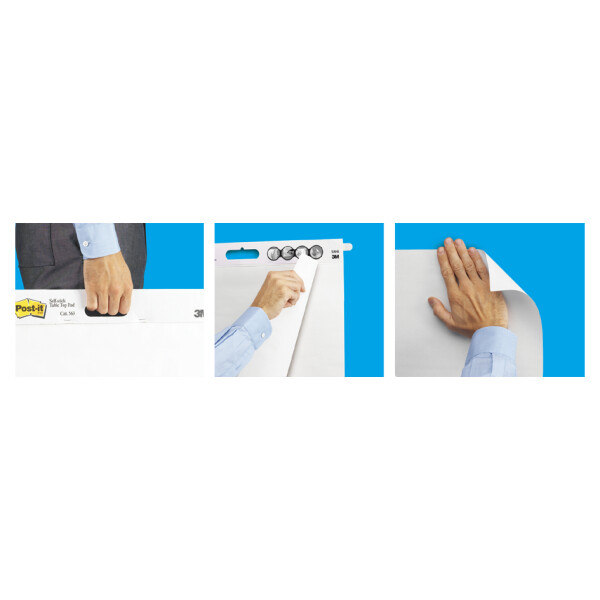 Post-it Meeting Chart Block "Wall Pad", 508 x 584 mm, weiß