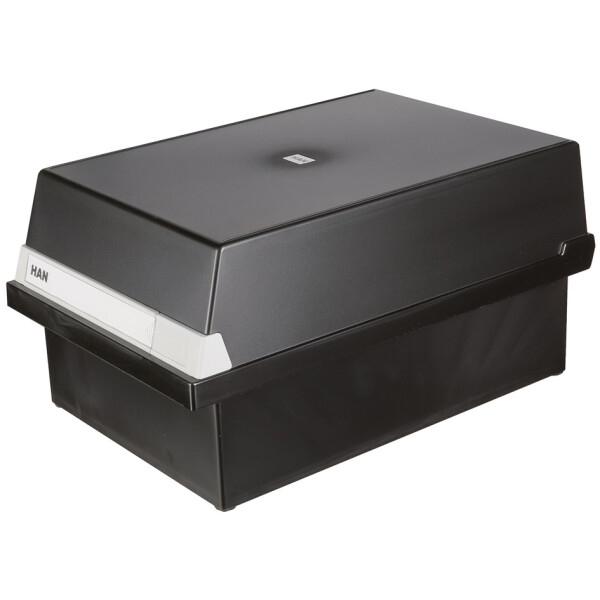 HAN Karteikasten für 1.300 Karten, A6 quer, lichtgrau