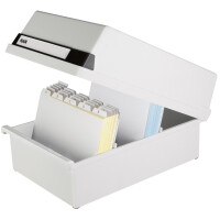 HAN Karteikasten für 1.300 Karten, A6 quer, lichtgrau