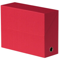 Oxford Dokumentenmappe, DIN A4, Kartoneinband, rot