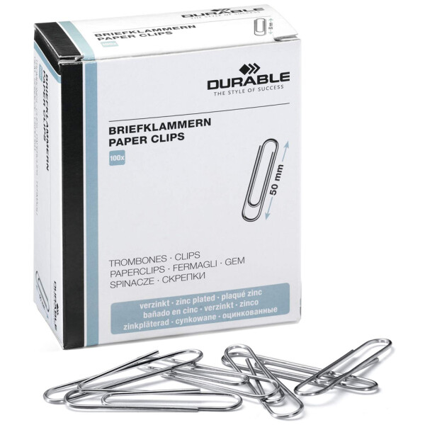 DURABLE B&uuml;roklammern, verzinkt, spitz, 32 mm