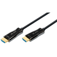 DIGITUS HDMI AOC Hybrid Glasfaser-Anschlusskabel, 20 m
