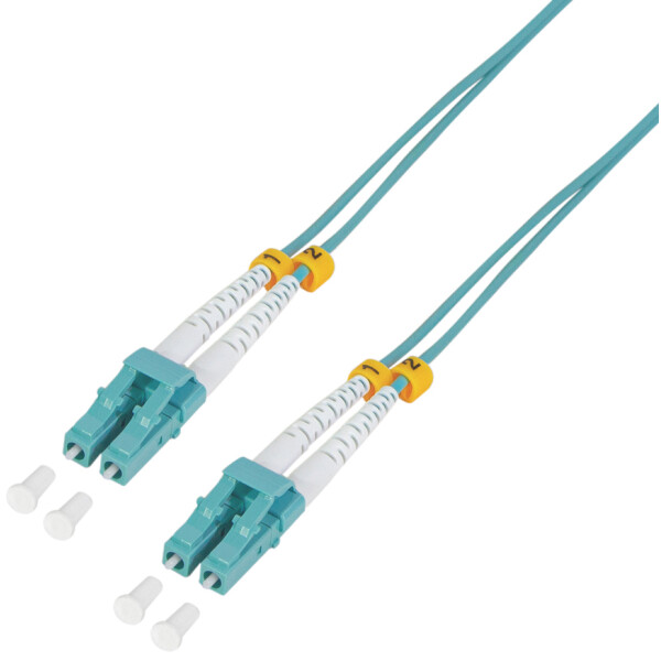 LogiLink LWL Patchkabel, LC-Duplex - LC-Duplex, OM3, 50,0 m