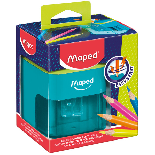 Maped Elektrischer Spitzer, türkis apfelgrün