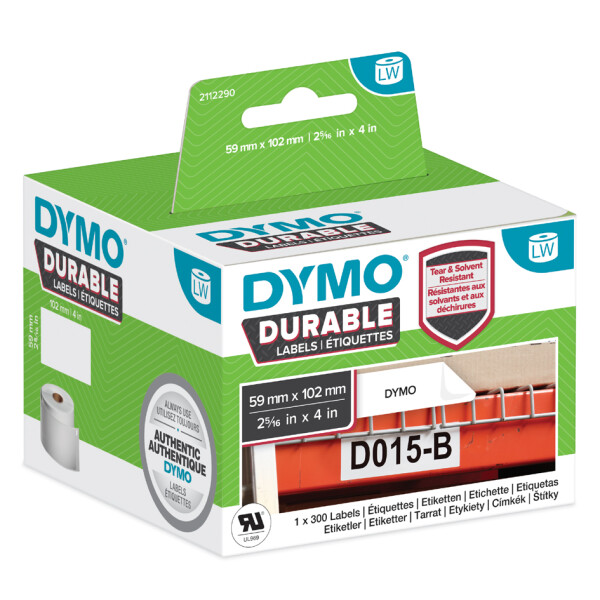 DYMO LabelWriter-Etiketten High Performance, 59 x 102 mm
