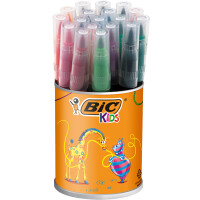 BIC KIDS Fasermaler Visaquarelle, 18er Runddose