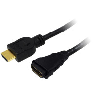 LogiLink HDMI Verlängerungskabel 1.4, schwarz, 5,0 m