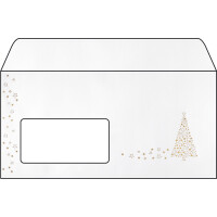 sigel Weihnachts-Umschlag "Golden Tree", DIN lang