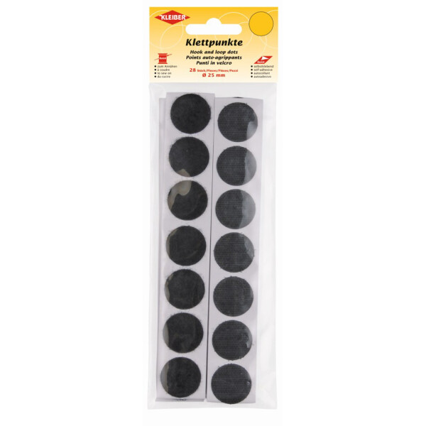 KLEIBER Klettpunkte, Durchmesser: 16 mm, schwarz