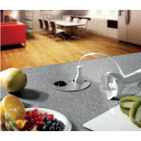 BACHMANN Tisch-Einbausteckdoseneinheit "TWIST",...