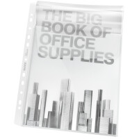 LEITZ Maxi Prospekthülle mit Klappe, A4, PP, glasklar