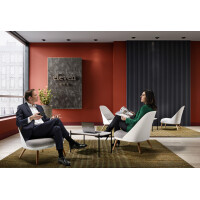 PAPERFLOW Beistelltisch MEET, (B)1.000 x (T)500 mm, schwarz