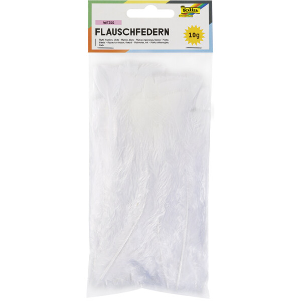 folia Flauschfedern, 10 g, farbig sortiert