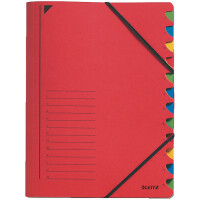 LEITZ Ordnungsmappe, DIN A4, Karton, 7 Fächer,...