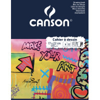 CANSON Zeichenheft, blanko, 120 g qm, 170 x 220 mm