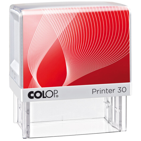 COLOP Textstempel Printer 30, 5-zeilig, mit Gutschein, wei&szlig;