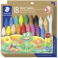STAEDTLER Wachsmalkreide Noris junior, 6er Kartonetui